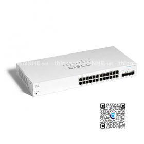 Cisco CBS220-24T-4G-EU | Switch chia mạng 28 Port Gigabit Smart