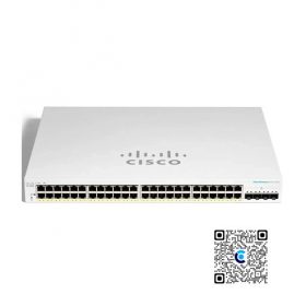 Cisco CBS220-48FP-4X-EU | Switch chia mạng 48 Port PoE Gigabit, tổng công suất 740W