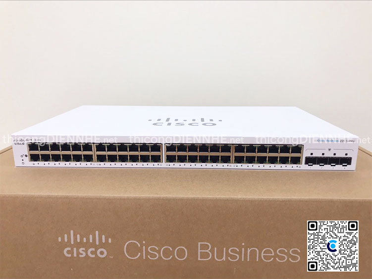 Cisco CBS220-48T-4G-EU | Switch chia mạng 52 Port Gigabit Smart