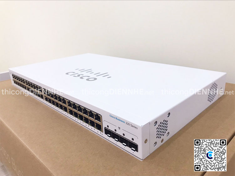 Cisco CBS220-48T-4G-EU | Switch chia mạng 52 Port Gigabit Smart
