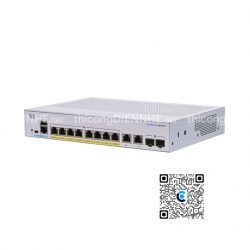 Cisco CBS350-8FP-2G-EU | Switch chia mạng 8 PoE Gigabit Port, tổng công suất 120W