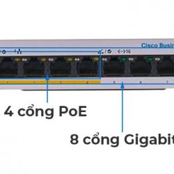 Cisco CBS110-8PP-D-EU | Switch chia mạng 8 Port Gigabit PoE Unmanaged Cisco