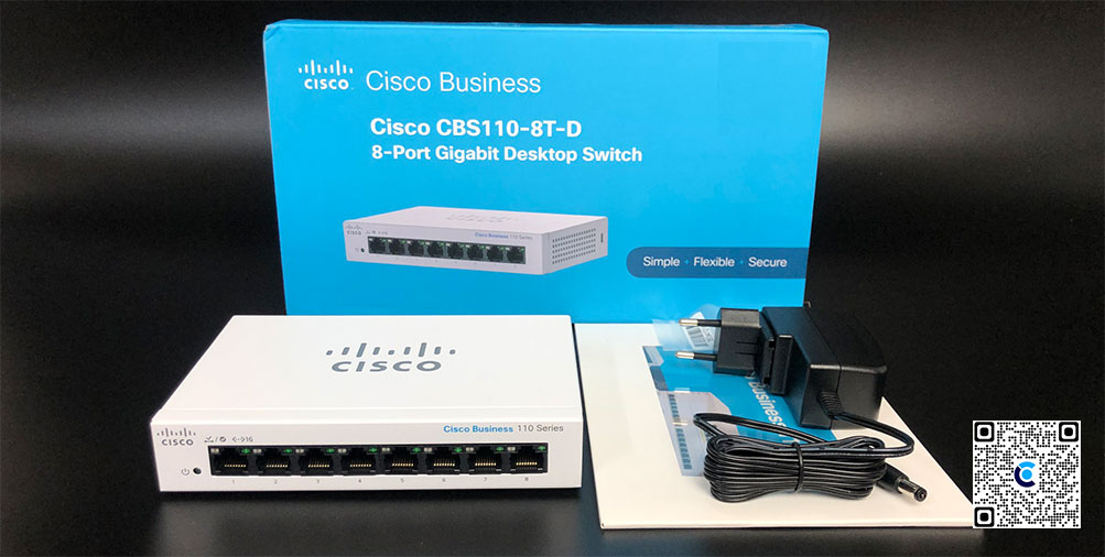 Cisco CBS110-8T-D-EU | Switch chia mạng Unmanaged Cisco Gigabit 8 Port 