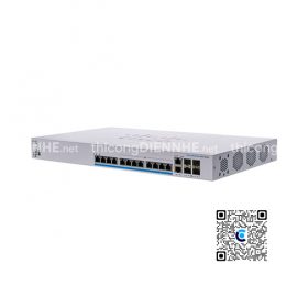 Cisco CBS350-12NP-4X-EU | Switch chia mạng 12 cổng PoE 2.5G Ethernet, 2 cổng combo 10G copper/SFP+, 2 cổng SFP+