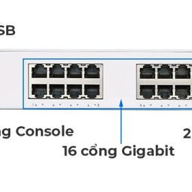 Cisco CBS350-16T-2G-EU | Switch chia mạng 16 Gigabit Port, 2 SFP Port