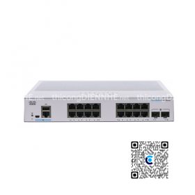 Cisco CBS350-16T-2G-EU | Switch chia mạng 16 Gigabit Port, 2 SFP Port