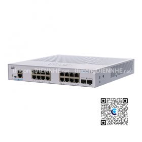 Cisco CBS350-16T-E-2G-EU | Switch chia mạng 16 Gigabit Port, 2 SFP Port