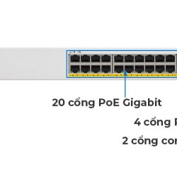 Cisco CBS350-24MGP-4X-EU | Switch chia mạng 24 cổng Gigabit Ethernet, 2 cổng combo 10G copper/SFP+, 2 cổng SFP+