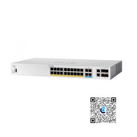 Cisco CBS350-24MGP-4X-EU | Switch chia mạng 24 cổng Gigabit Ethernet, 2 cổng combo 10G copper/SFP+, 2 cổng SFP+