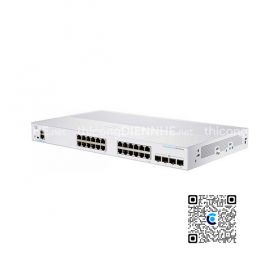 Cisco CBS350-24T-4G-EU | Switch chia mạng 24 Gigabit Port, 4 SFP Port