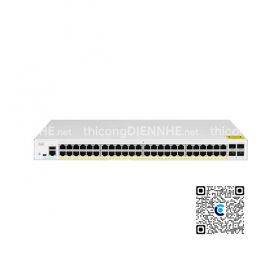 Cisco CBS350-48FP-4G-EU | Switch chia mạng 48 PoE Gigabit Port, tổng công suất 740W