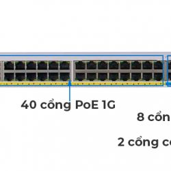 Cisco CBS350-48NGP-4X-EU | Switch chia mạng 40 x PoE 1G, 8 x PoE 5G, 2 x 10G copper/SFP+ combo, 2 cổng SFP+