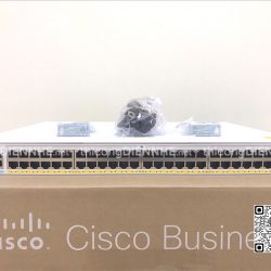 Cisco CBS350-48P-4G-EU | Switch chia mạng 48 PoE Gigabit Port, tổng công suất 370W
