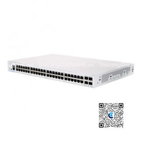 Cisco CBS350-48T-4X-EU | Switch chia mạng 48 Gigabit Port, 4 SFP+ 10G