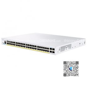 Cisco CBS350-48P-4X-EU | Switch chia mạng 48 PoE Gigabit Port, 4 cổng SFP+ 10G, tổng công suất 370W