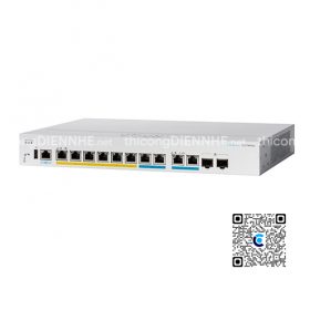 Cisco CBS350-8MGP-2X-EU | Switch chia mạng 6 x Gigabit Ethernet, 2 x 2.5G, 2 x Multigigabit/SFP+ combo