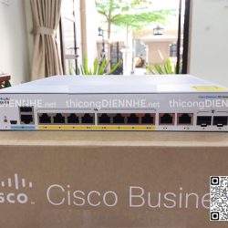 Cisco CBS350-8FP-E-2G-EU | Switch chia mạng 8 PoE Gigabit Port, tổng công suất 120W (Sao chép)