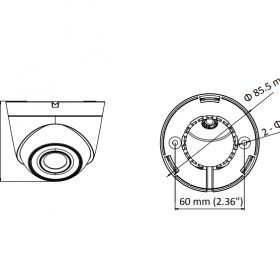 Camera cầu IP Hikvision DS-2CD1321G0-I độ phân giải 2MP, Hồng ngoại 30m