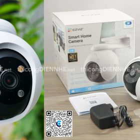 Ezviz H8 Pro 3K Camera trong nhà xoay ngang 360°, độ phân giải 2880 x 1620