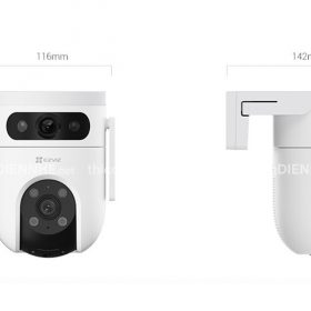 Ezviz H9C Camera ống kính kép 2K-2K quay 360°, màu ban đêm, hồng ngoại 40m