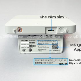 WiFi 4G Huawei B320-820 tốc độ 150Mbps, 1 Lan Gigabit, cắm điện
