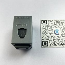 WEV2364H | Ổ cắm điện thoại 4 cực RJ11 Panasonic chuẩn wide, Xám nhũ cao cấp