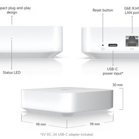 UXG Lite | Controller quản lý UniFi Next-Generation Gateway Lite, 1 Wan và 1 LAN Gigabit