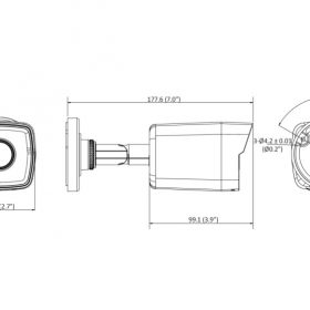 Camera thân IP Hikvision DS-2CD1043G0-IUF độ phân giải 4MP, Hồng ngoại 30m, có Mic