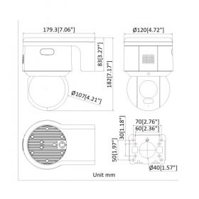Camera Speed Dome IP Hikvision DS-2DE3A400BW-DE/W độ phân giải 4MP, Hồng ngoại 30m, màu 24/7, 16x digital zoom