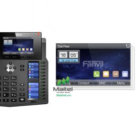 Điện thoại IP Fanvil X6U hỗ trợ 20 tài khoản SIP, 5 cuộc gọi đồng thời, 60 phím DSS