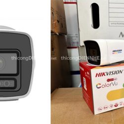 Camera thân có màu IP Hikvision DS-2CD1047G2H-LIUF độ phân giải 4MP, Hồng ngoại 30m
