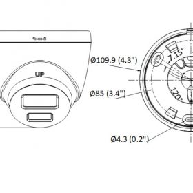 Camera cầu IP Hikvision Camera DS-2CD1327G2-LUF độ phân giải 2MP, màu 24/7, Hồng ngoại 30m, có micro