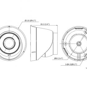 Camera cầu IP Hikvision Camera DS-2CD1343G0-IUF độ phân giải 4MP, Hồng ngoại 30m, có Mic