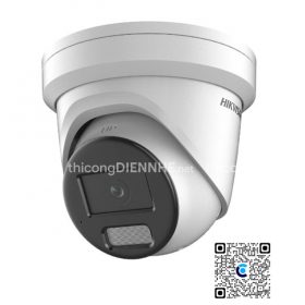 Camera cầu IP Hikvision DS-2CD2327G2-LU độ phân giải 2MP, màu 24/7, Hồng ngoại 30m, có micro