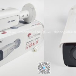 Camera thân có màu IP Hikvision DS-2CD2T46G2-4I độ phân giải 4MP, Hồng ngoại 80m