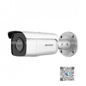 Camera thân có màu IP Hikvision DS-2CD2T46G2-4I độ phân giải 4MP, Hồng ngoại 80m