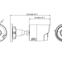 Camera thân có màu IP Hikvision DS-2CD3043G0-I độ phân giải 4MP, Hồng ngoại 40m