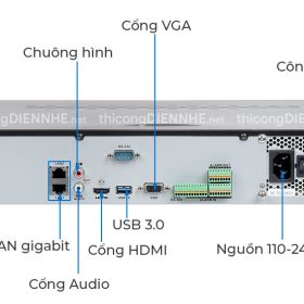 Hikvision DS-7716NI-K4 | Đầu ghi camera IP 16 kênh hỗ trợ 8MP, nhận ổ 10TB, xuất 4K