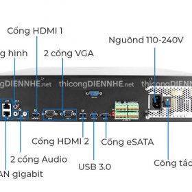 Đầu ghi camera IP 32 kênh hỗ trợ 32MP Hikvision DS-9632NI-M8, nhận ổ 16TB, xuất 8K