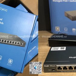 RG-ES209GC-P | Switch Rujie Reyee 8 Cổng PoE+1000Mbps, 1 cổng 1000Mbps, tổng công suất 120W