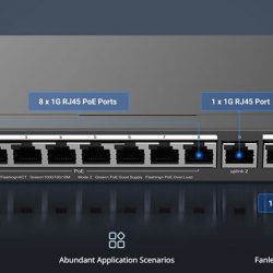 RG-ES210GS-P | Switch Ruijie PoE+ 8 x 1G PoE Port, 1 RJ45 Port, 1 Combo Port
