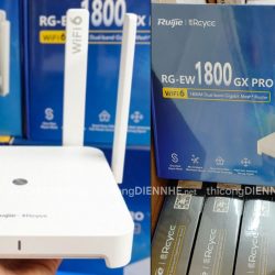 Rujie RG-EW1800GX Pro | Router WiFi 6 Tốc độ 1800Mbps, 4anten 6dBi, 1Wan/4Lan Gigabit