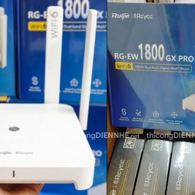 Rujie RG-EW1800GX Pro | Router WiFi 6 Tốc độ 1800Mbps, 4anten 6dBi, 1Wan/4Lan Gigabit