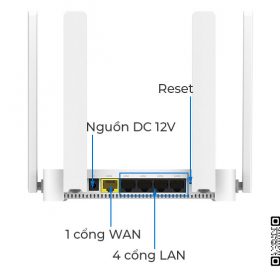 Rujie RG-EW1800GX Pro | Router WiFi 6 Tốc độ 1800Mbps, 4anten 6dBi, 1Wan/4Lan Gigabit