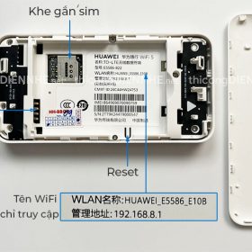 WiFi 4G Huawei E5586-822, tốc độ 300Mbps, pin 3000mAh