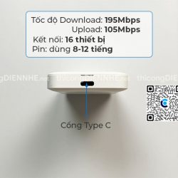 WiFi 4G Huawei E5586-822, tốc độ 300Mbps, pin 3000mAh