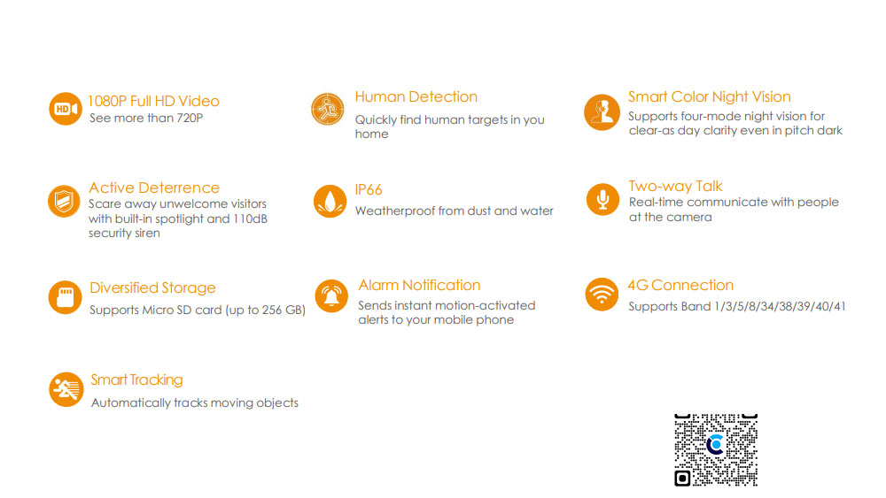 Camera Wifi PT 2MP iMOU IPC-S21FTP kết nối 4G, hồng ngoại 30m, có MIC