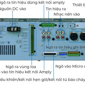 Amply VM-2240 | Mixer Amplifier 240W kèm bộ chọn 5 vùng loa