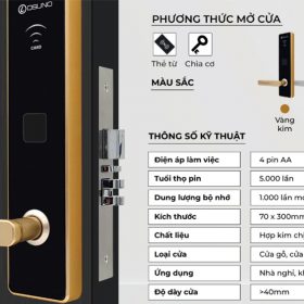 OSN-3381 | Khóa Thẻ Từ Khách Sạn 2 Tính Năng chống sao chép