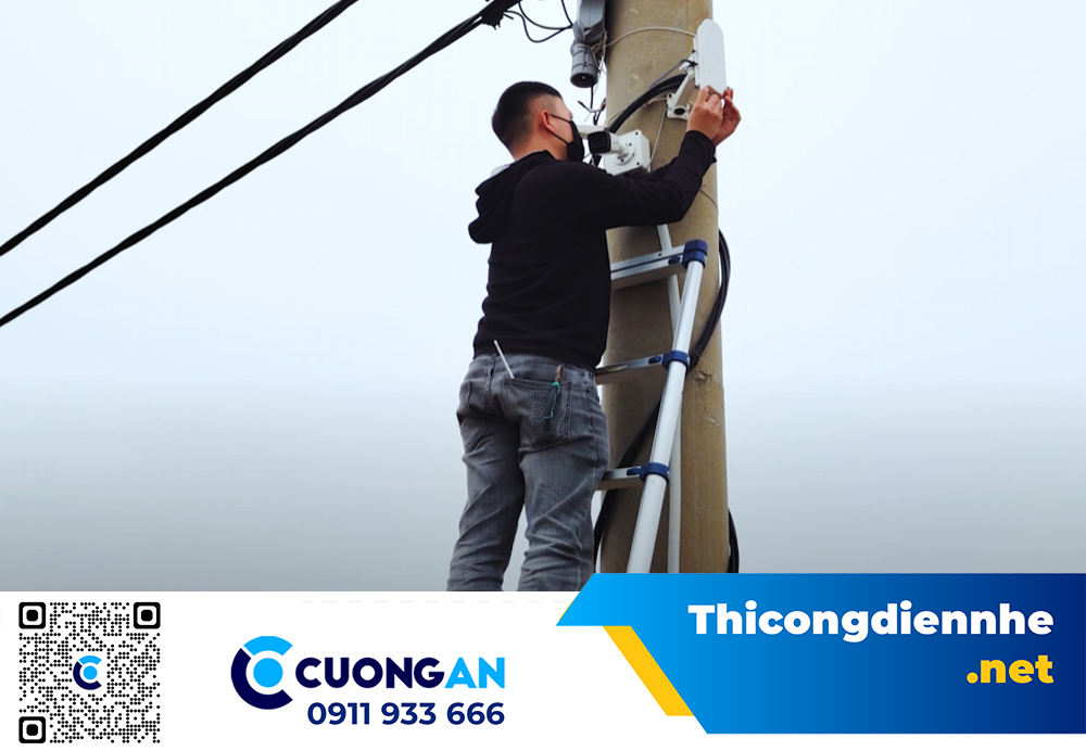 Thi công hệ thống Camera không cần cáp 65TRIỆU cho trang trại thuỷ hải sản tại Đảo Cát Bà Hải Phòng